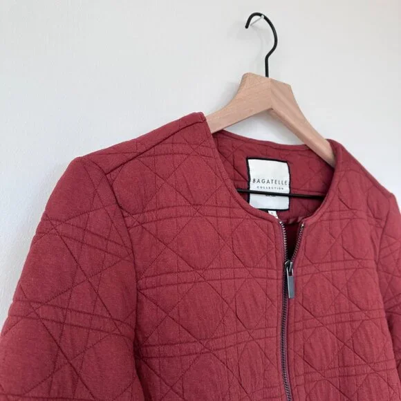 Bagatelle Cora Quilted Cropped Jacket size L - Picture 4 of 4